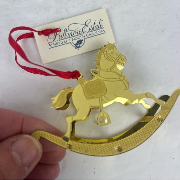 SALE-Lot of Biltmore Estate Ornaments-metal miniatures and ceramic Angel icicle - Picture 5 of 16